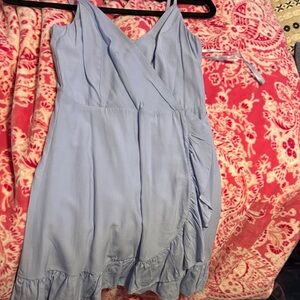 Altar'd State Blue Sleeveless Sundress for Weddings